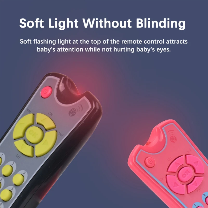 Music Mobile Phone 2025 TV Remote Control new Car Key Baby Early Educational Toys Electric Numbers English Learning Toys Gift For Newborn