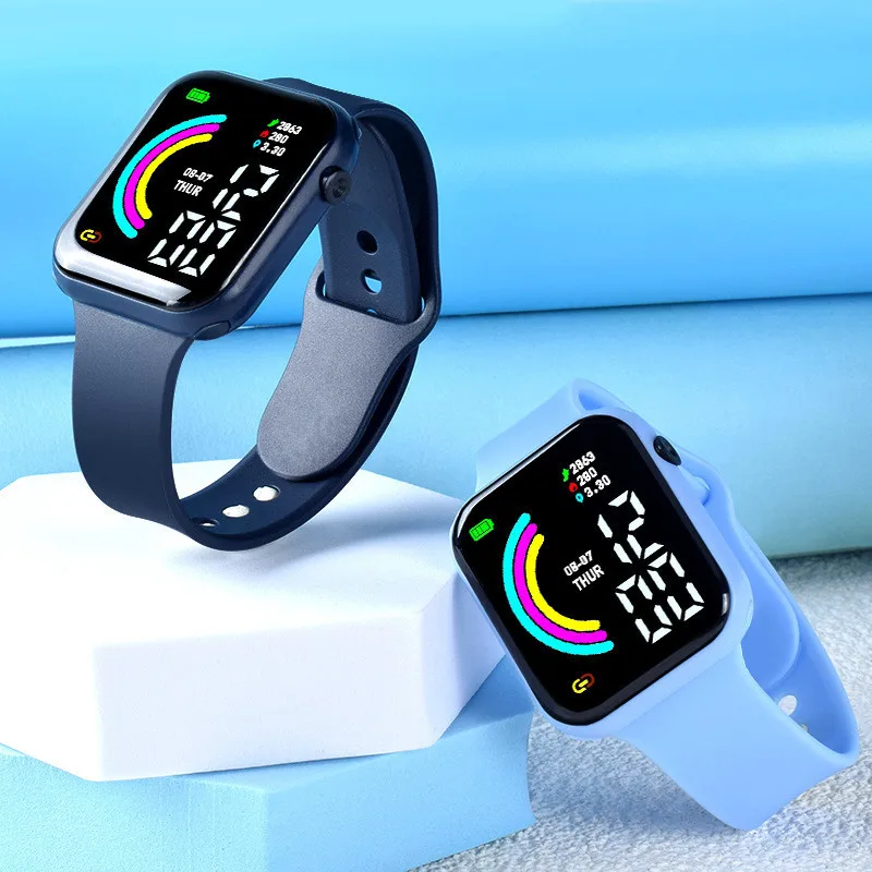 Child Watch Ultra Light LED Digital Watch For Kids Boy 2025 Girl Sports Silicone Wristband Electronic Clock new Relogio Infantil
