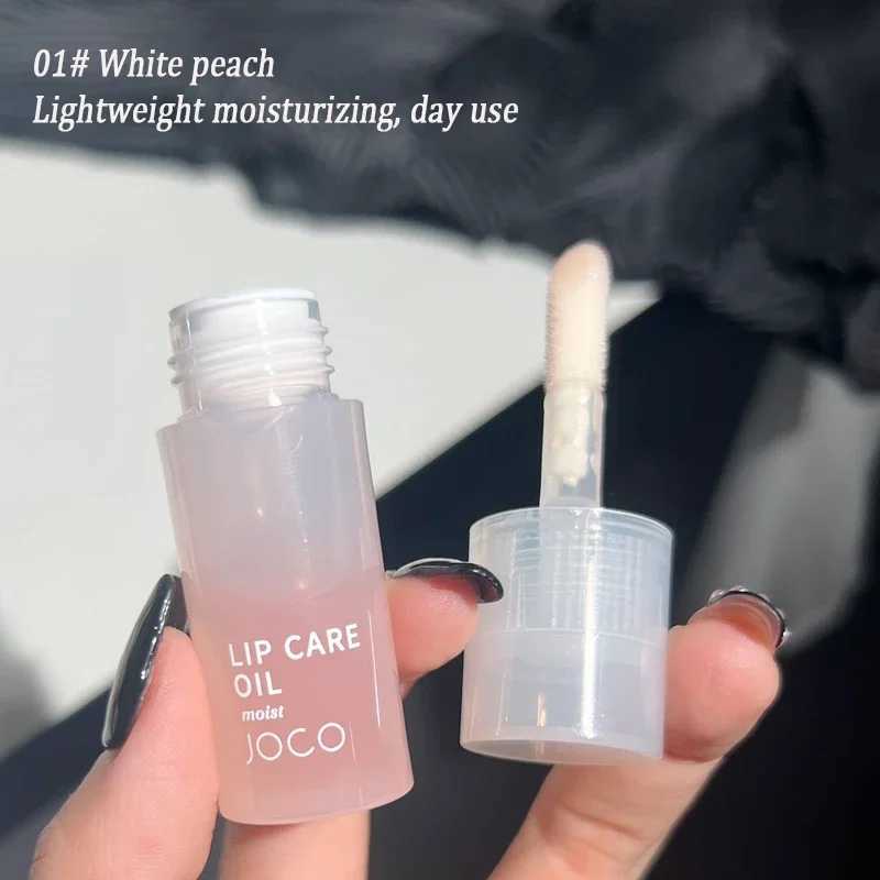 Transparent lipstick glass lip gloss perfume non stick moisturizing lip coloring lip fullness lip care serum primer large brush head W241101