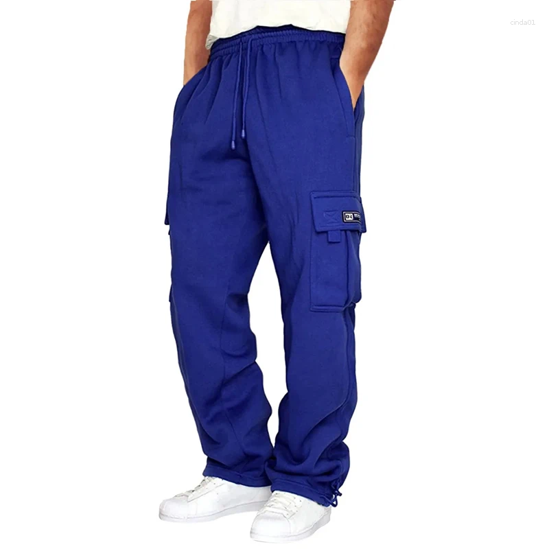 Mens Pants Mens Sweatpants Straight Fit Joggers For Sports And Streetwear Loose Oversized Drawstring Long Men Multi-pocket AAA Discount for in-store p