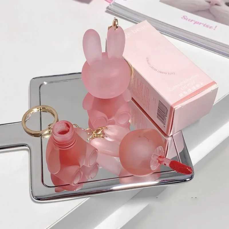 Cute Rabbit Matte Velvet lipstick Summer Cute Rabbit Key Chain lipstick Matte Texture lipstick Pink Red Lip Gloss Colored Cosmetics W241101