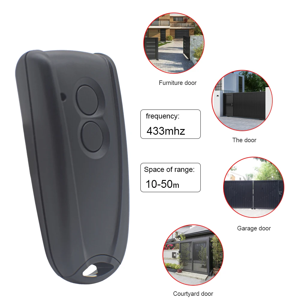 HORMANN ECOSTAR RSC2-433 RSE2-433 Garage Gate Remote new Control ECOSTAR Gate Controller 433.92mhz 2025 Rolling Code Transmitter