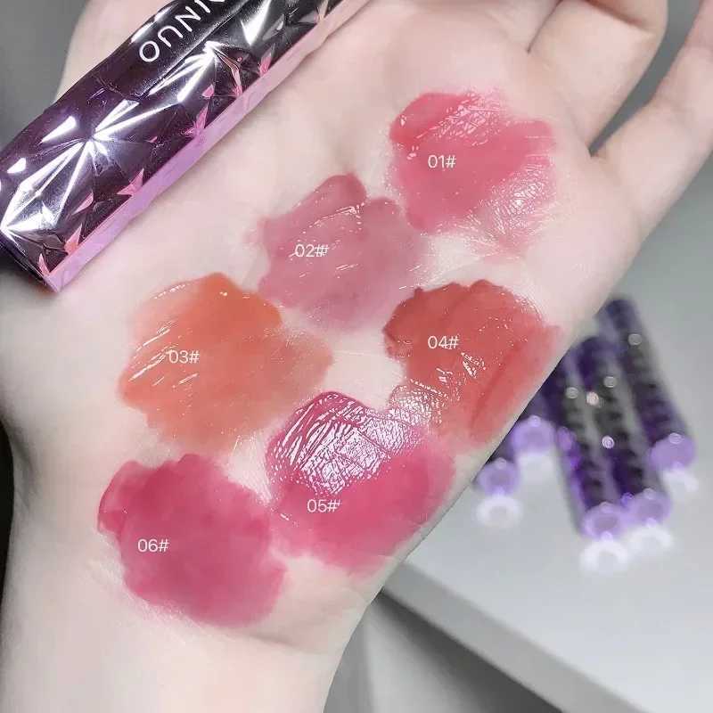 Glass Light Moisturizing Lip Gloss Amethyst Ice Jelly Lip Gloss Non stick Cup Liquid lipstick Makeup W241101