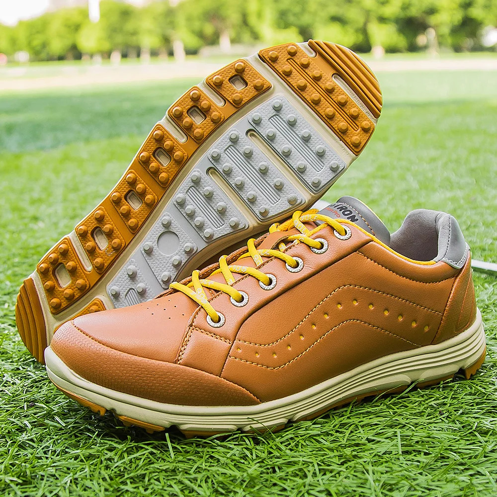 Waterproof Shoes Red Black Outdoor Light Weight Quality Golf Men Comfortable Walking Gym Sneakers 02c37