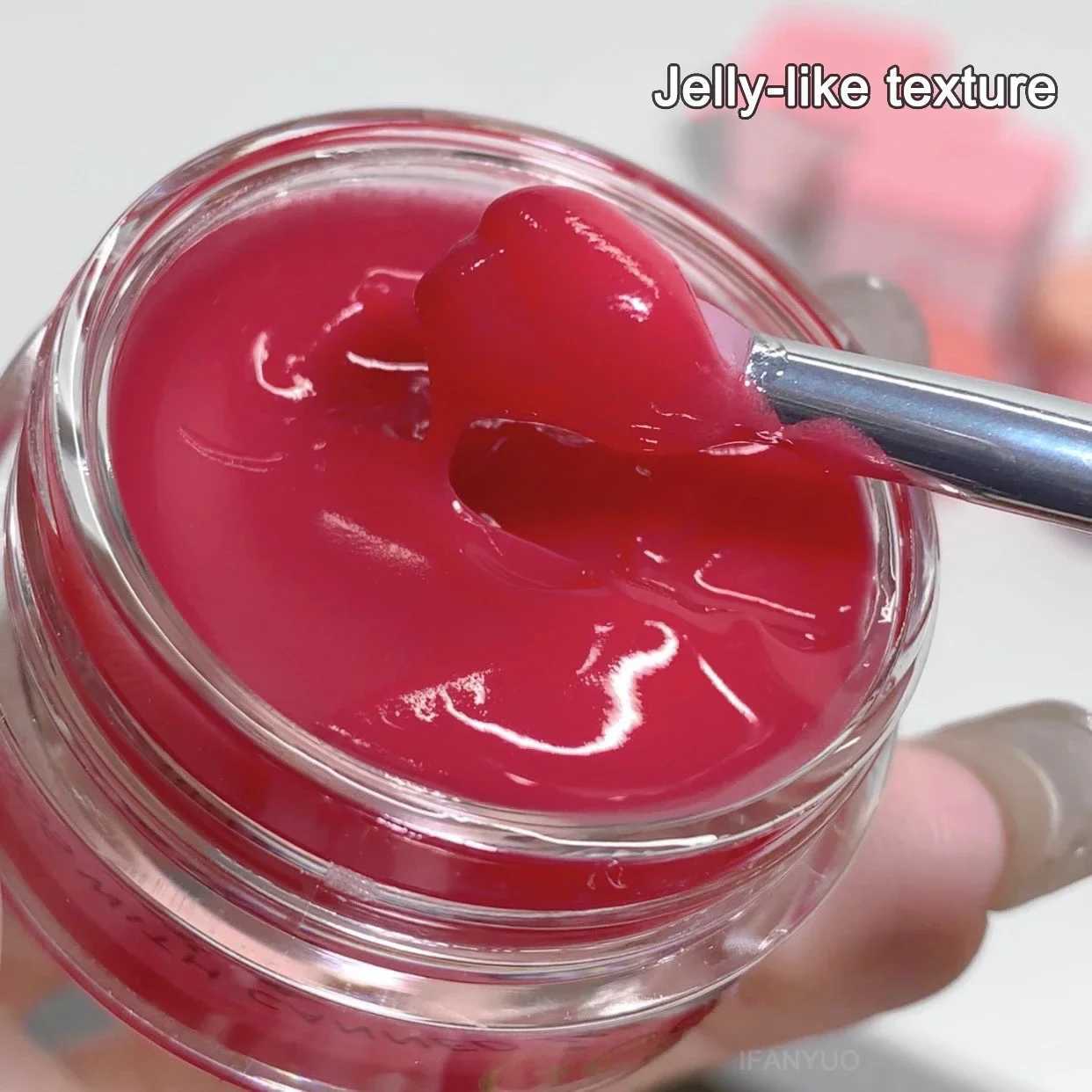 Glossy lipstick with canned jam Long lasting moisturizing jelly lipstick Mirror gloss berry pigment Liquid lipstick Thick lipstick Makeup W241101