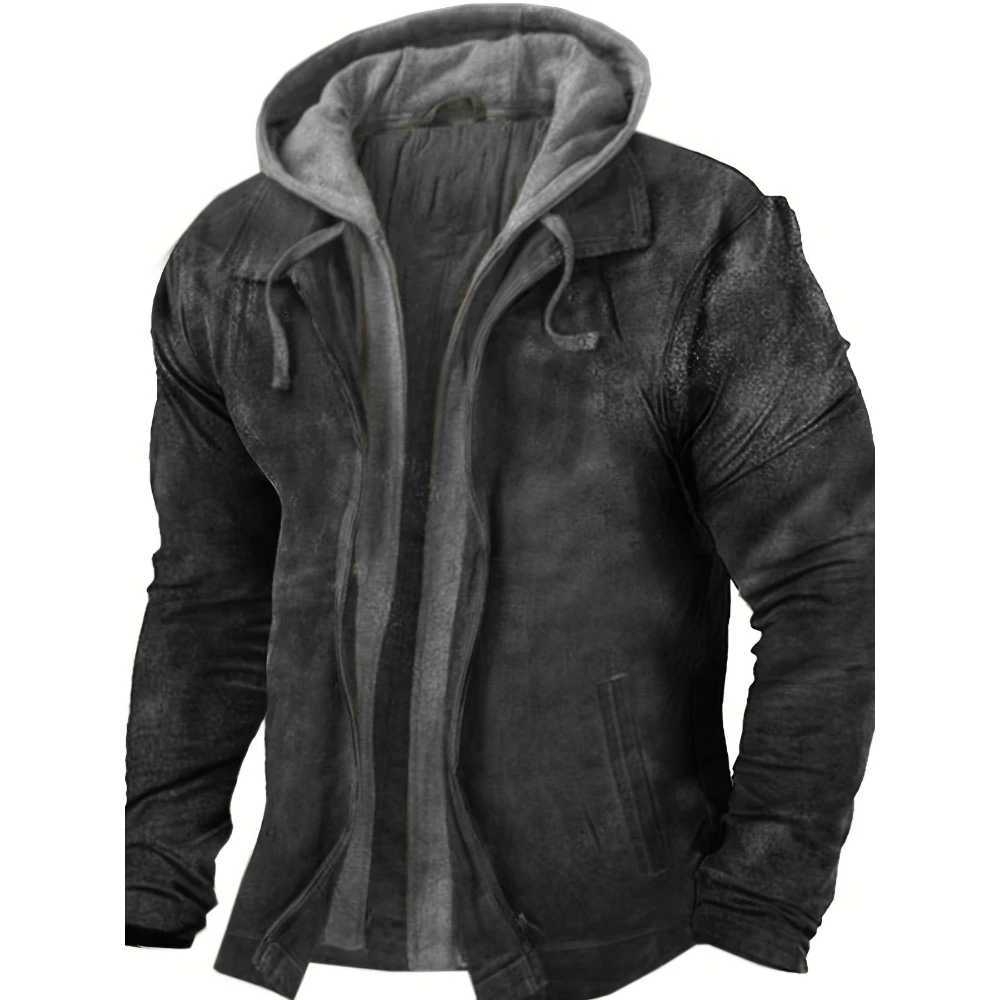 Mens casual jacket for autumn and winter oversized Plus military outdoor jacket warm mens jacket plus size L-7XL jacket W241102