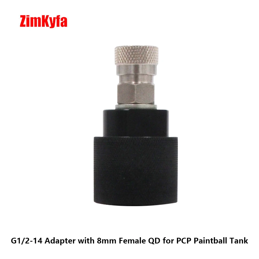 Adapter For G1/2-14 Threads HPA CO2 Regulator W/ 8mm Quick Disconnect Male Or Female Output