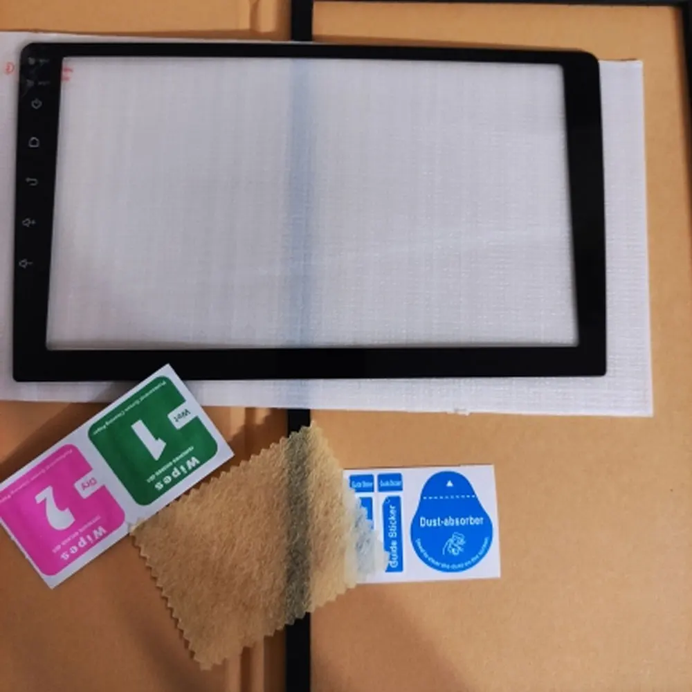250*240*145 mm Car Tempered Glass Protective Film Sticker for 9 10 inch Radio stereo DVD touch full LCD screen for TEYES CC2 CC3