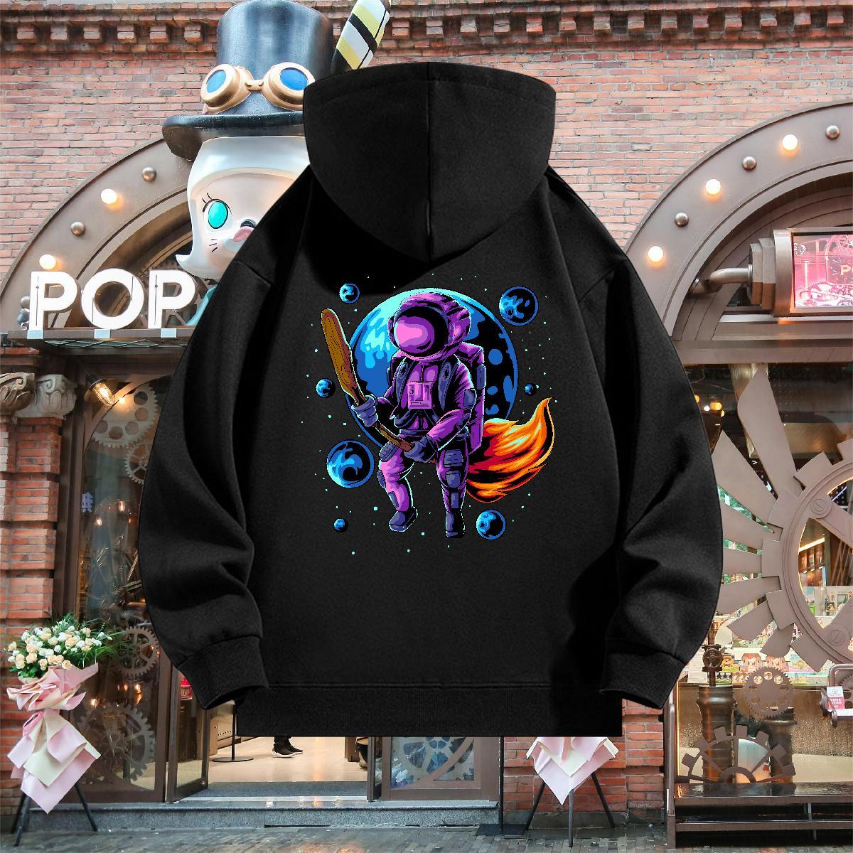 Fashion Casual Hoodie for Men Long Sleeve Drawstring Warm Men's Hooded Sweatshirt Custom Printing Hoody Sports Casual Thick Plush