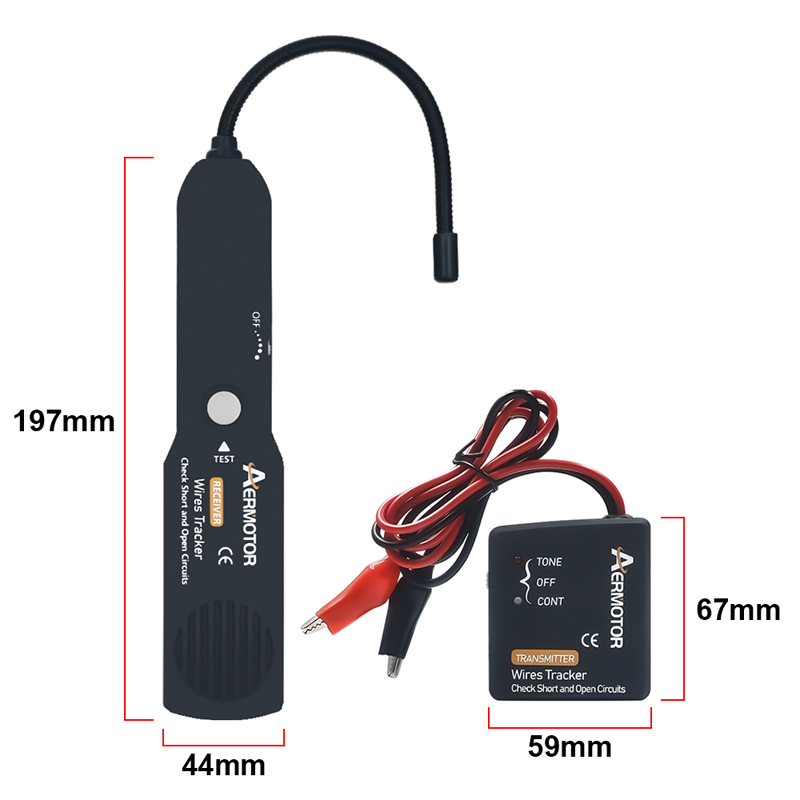 Aermotor Automotive Short Cable Tracker Open Wire Finder Same As EM415PRO Universal 6-42V DC Find Car Short Circuit Wire