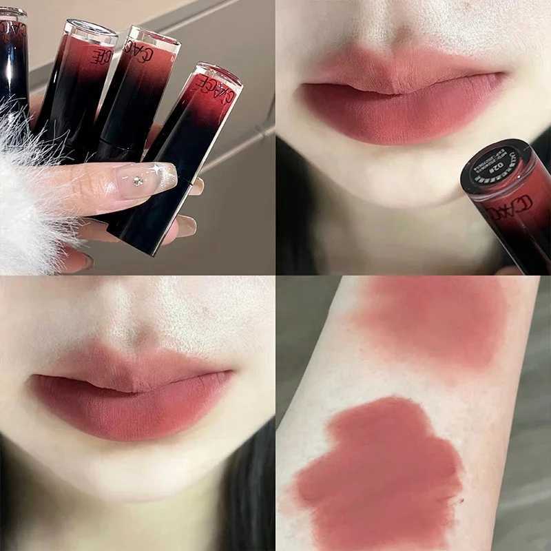 6 colors of matte lipstick natural and durable high pigment waterproof lipstick nude red lip matte lipstick W241101