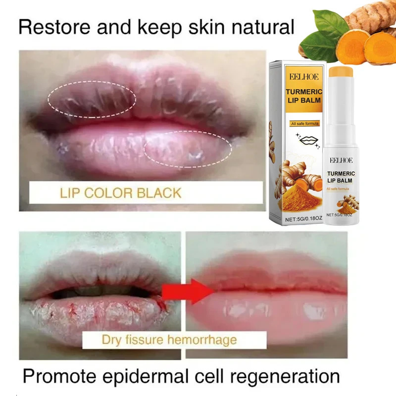 Turmeric removing dark lipstick gloss oil exfoliating dead cleaning agent original Korean care products cosmetics beauty health 241031