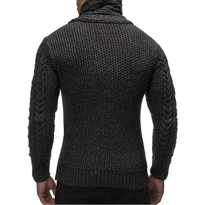 Winter Cardigan Men Wool Jackets Thick Coats Mens Clothing Knitted Sweatercoat Button Coat Male Sweater Top 241024