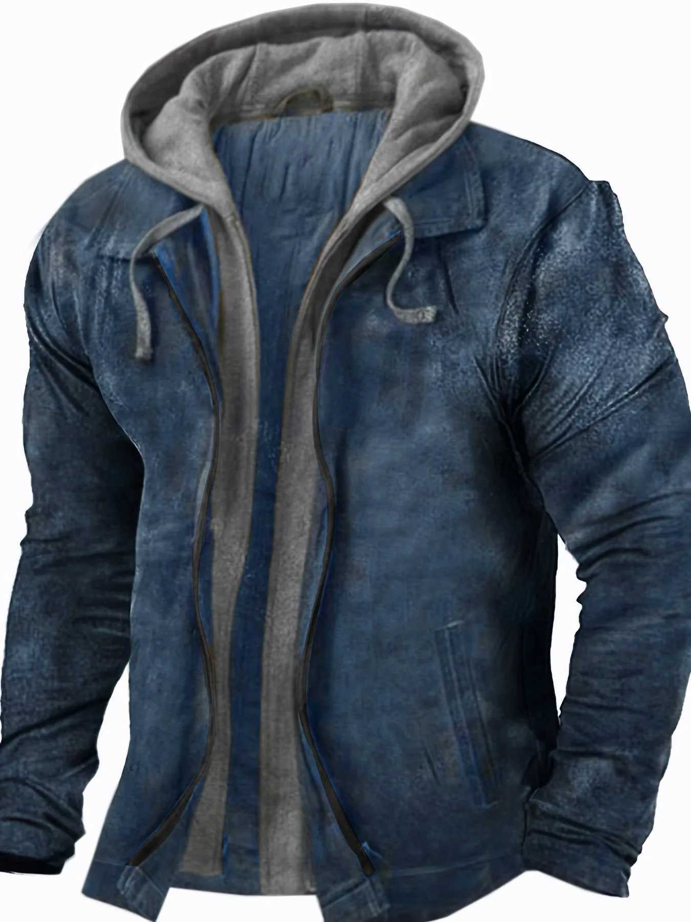 Mens casual jacket for autumn and winter oversized Plus military outdoor jacket warm mens jacket plus size L-7XL jacket W241102