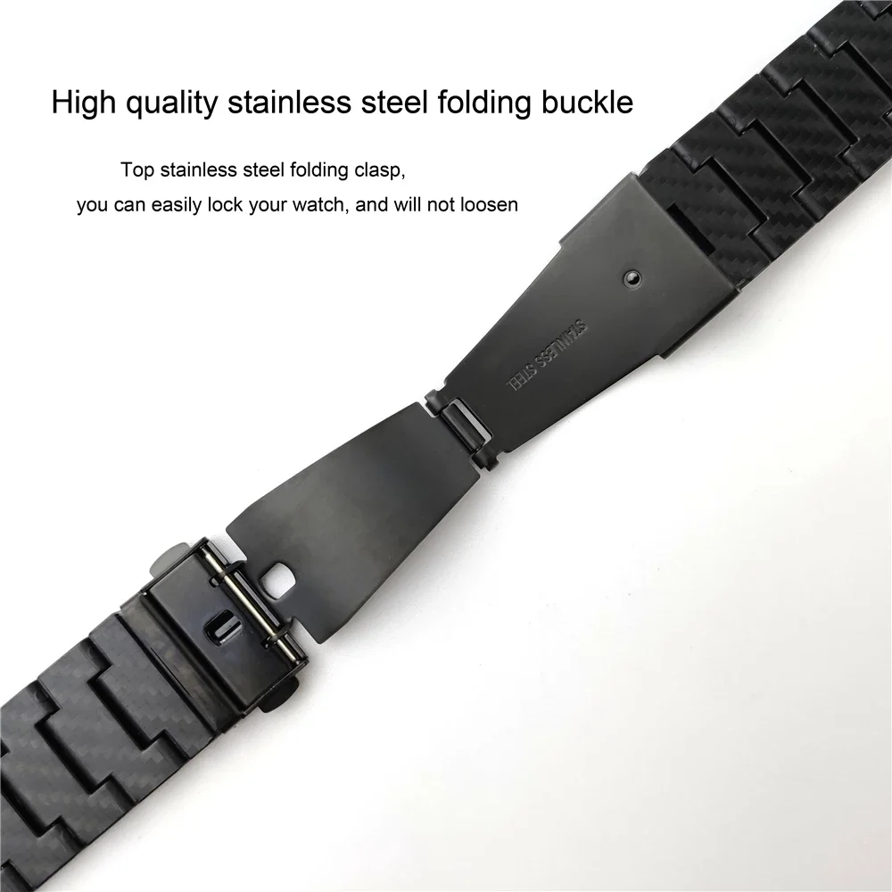 Correa de fibra de carbono para Amazfit GTR 4, pulsera ligera para Amazfit Bip 3/GTS 4/2/2e/3/2/4Mini GTR3 3Pro GTR 42