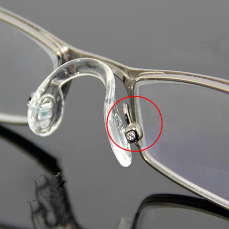 10pcs Anti-Slip Insert Nose Pad U Shape Silicone Conjoined Eyeglass Soft Nose Pads For Glasses