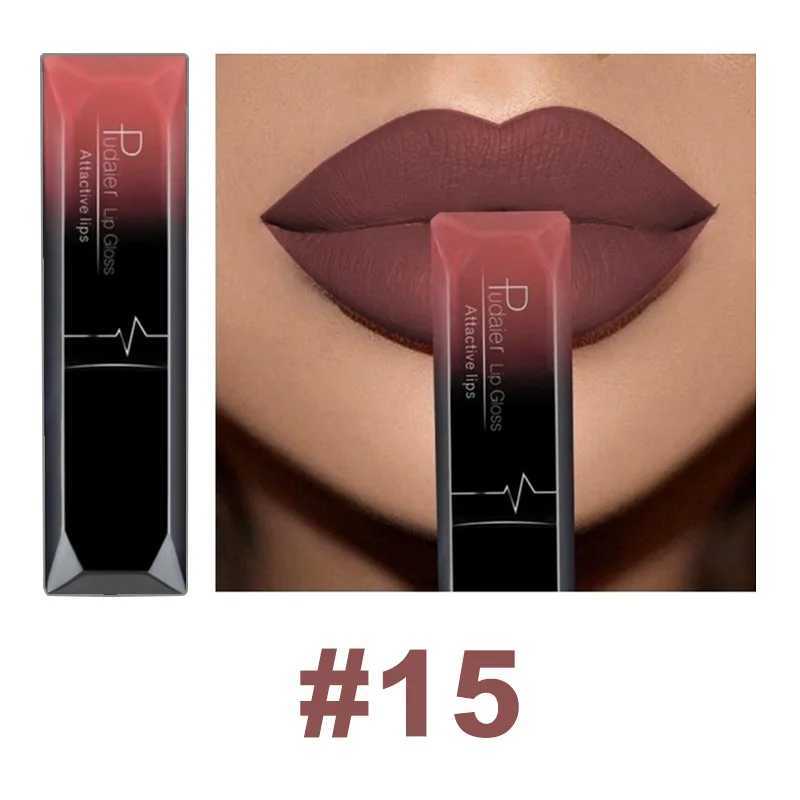 Pudaier 21 Color Lip Gloss Waterproof Matte Liquid lipstick Moisturizing Lip Gloss Lip Cosmetics W241101