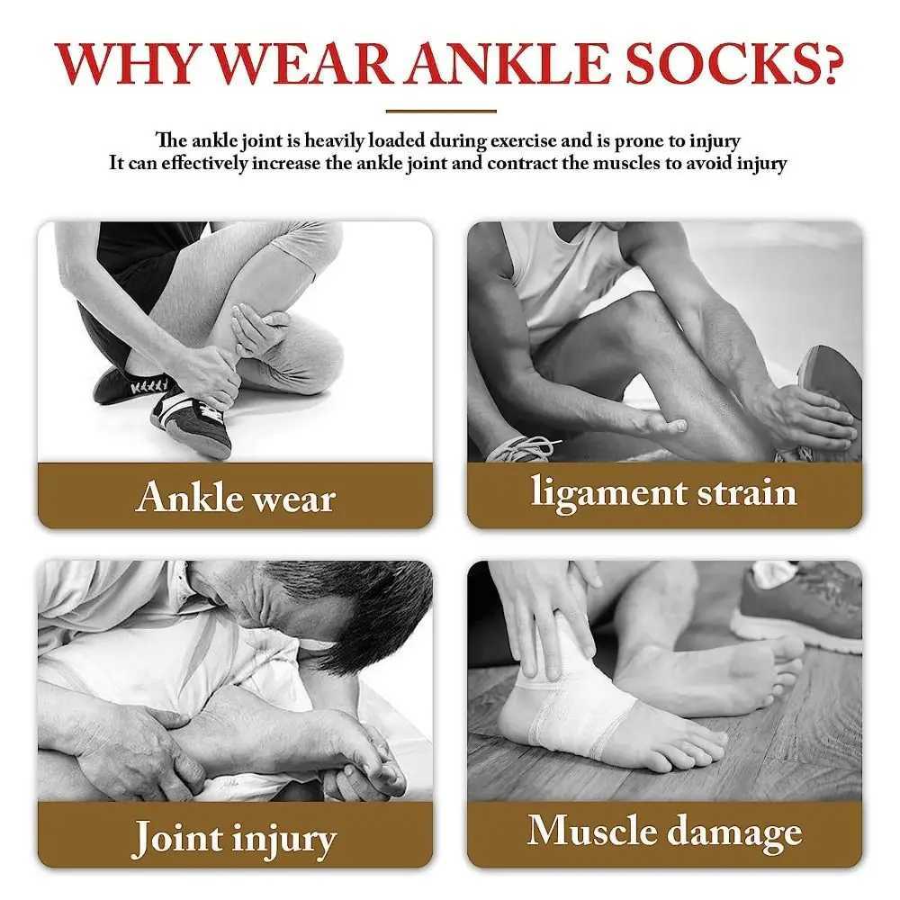 2Pcs Neuropathy Soothe Relief Compression 20-30 mmHg Comprex Ankle Sleeves for Arch Support Achilles Tendonitis LX241102