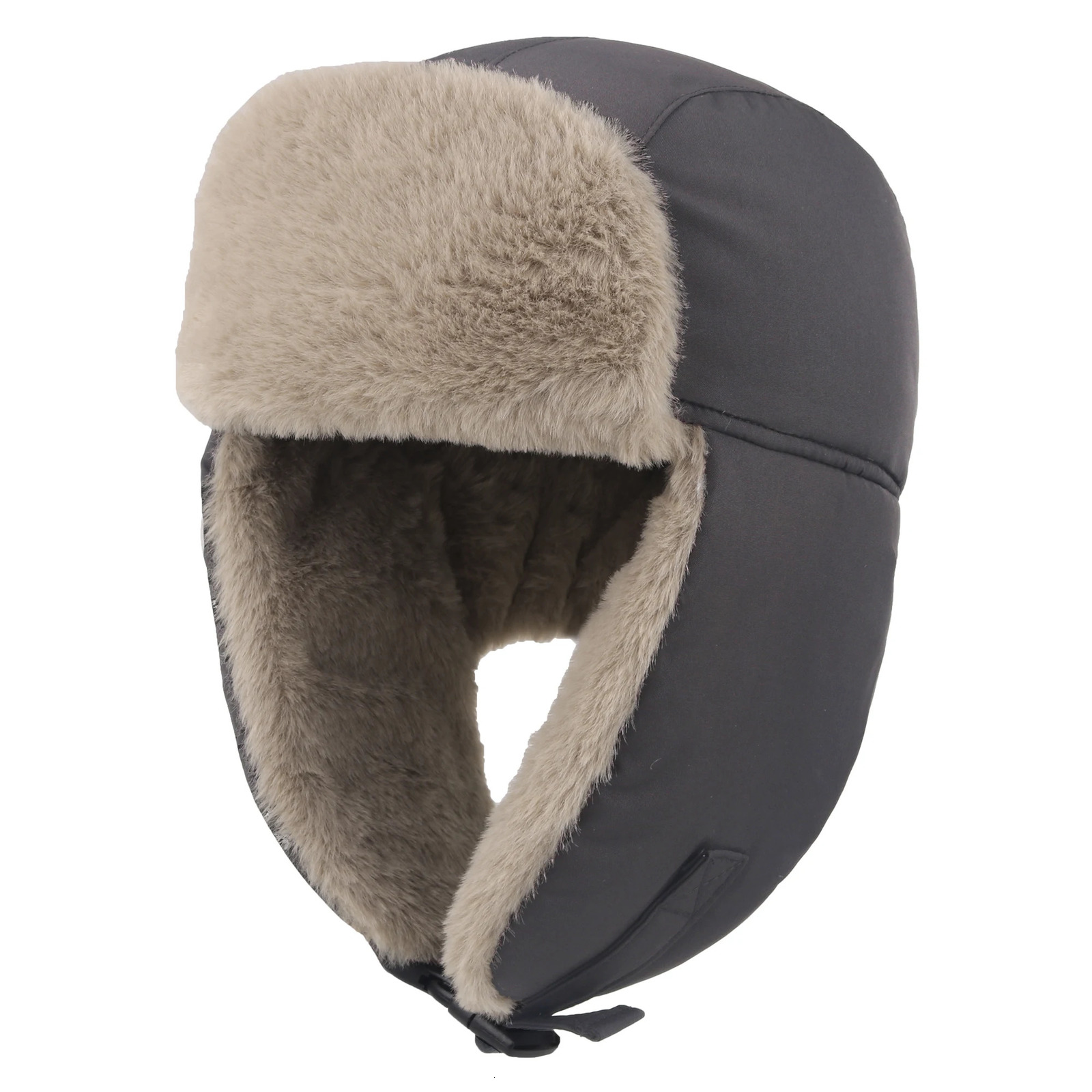 Connectyle thick and warm hunting hat suitable for men women winter Russian hats thick plush lining waterproof Ushanka hunting ski hat 241031