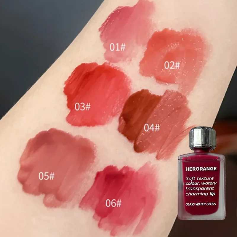 Punk Juice Red Lipstick Gloss Black Mirror Water Light Lipstick Glass Jelly Glass Waterproof Durable Lipstick Transparent Tone Makeup W241101