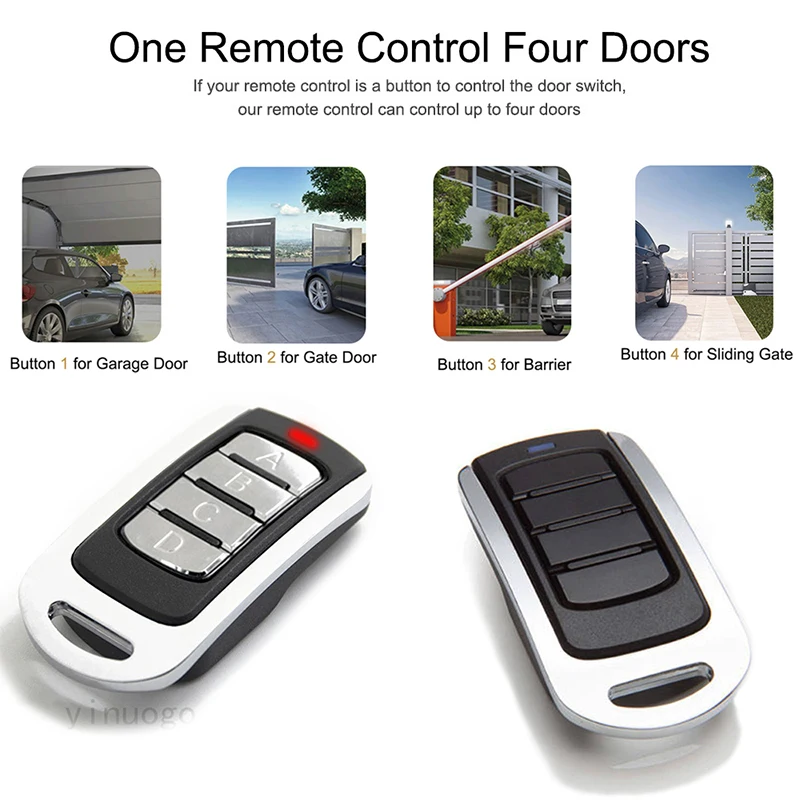 3PCS Garage Door Opener / Gate Remote Control Duplicator 280MHz-868MHz Multi-Frequency Code Grabber Clone Handheld Transmitter