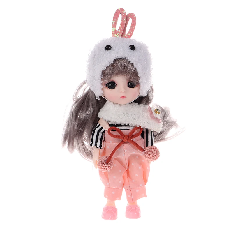 17cm new Doll with Clothes Shoes DIY Movable Removable Joints Figure Girl Boy 2025 Birthday Gift Toys Cute Doll