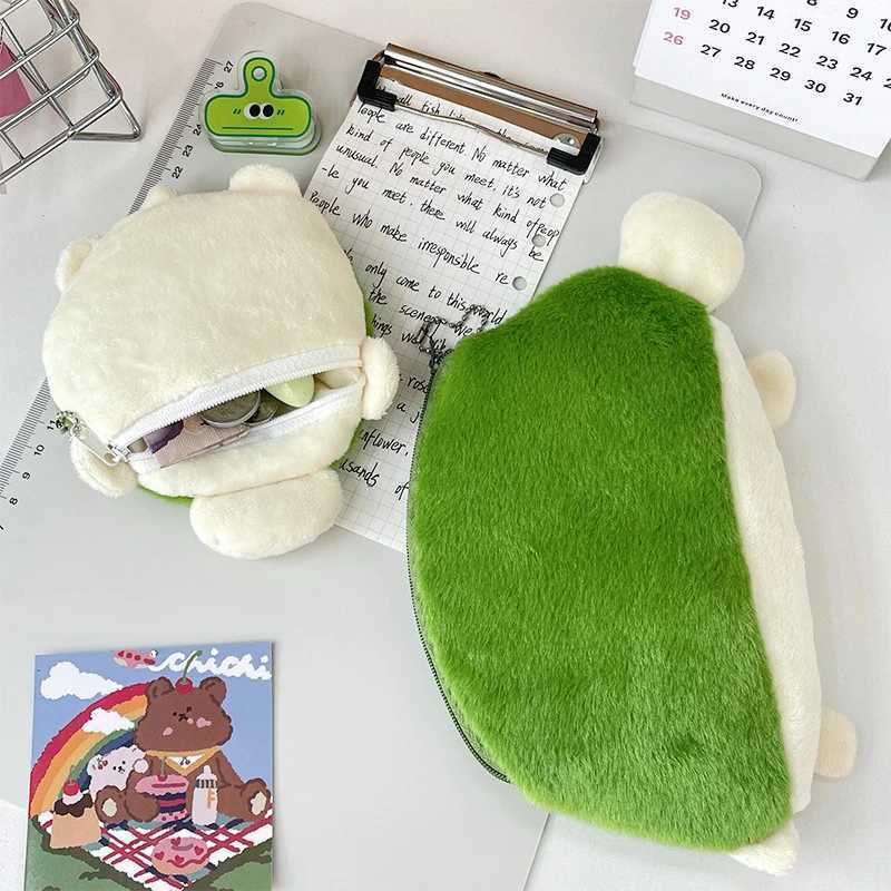 Carto Cute Turtle Pencil Bag Large Capacity Pencil Case Creative Coin Purse School Supplies Multifunctial Storage BagXJ241111