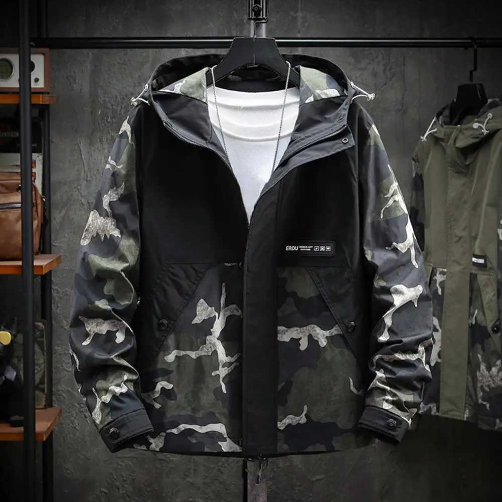 Mens Jacket Washable Mens Hoodie Spring Autumn Strtwear Trendy Relaxing Fit Printed Windbrr W241102