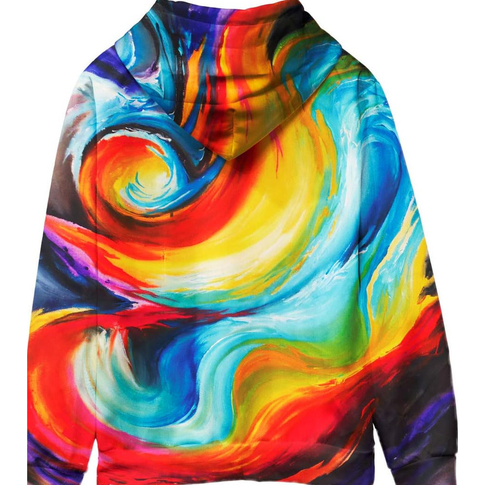 Hoodie for Mens Womens Unisex Graphic Hoodies 3D Cool Design Print Colorful Hooded Sweatshirt for Men and Women Graphic Hoodies Paint doodle Pullover 