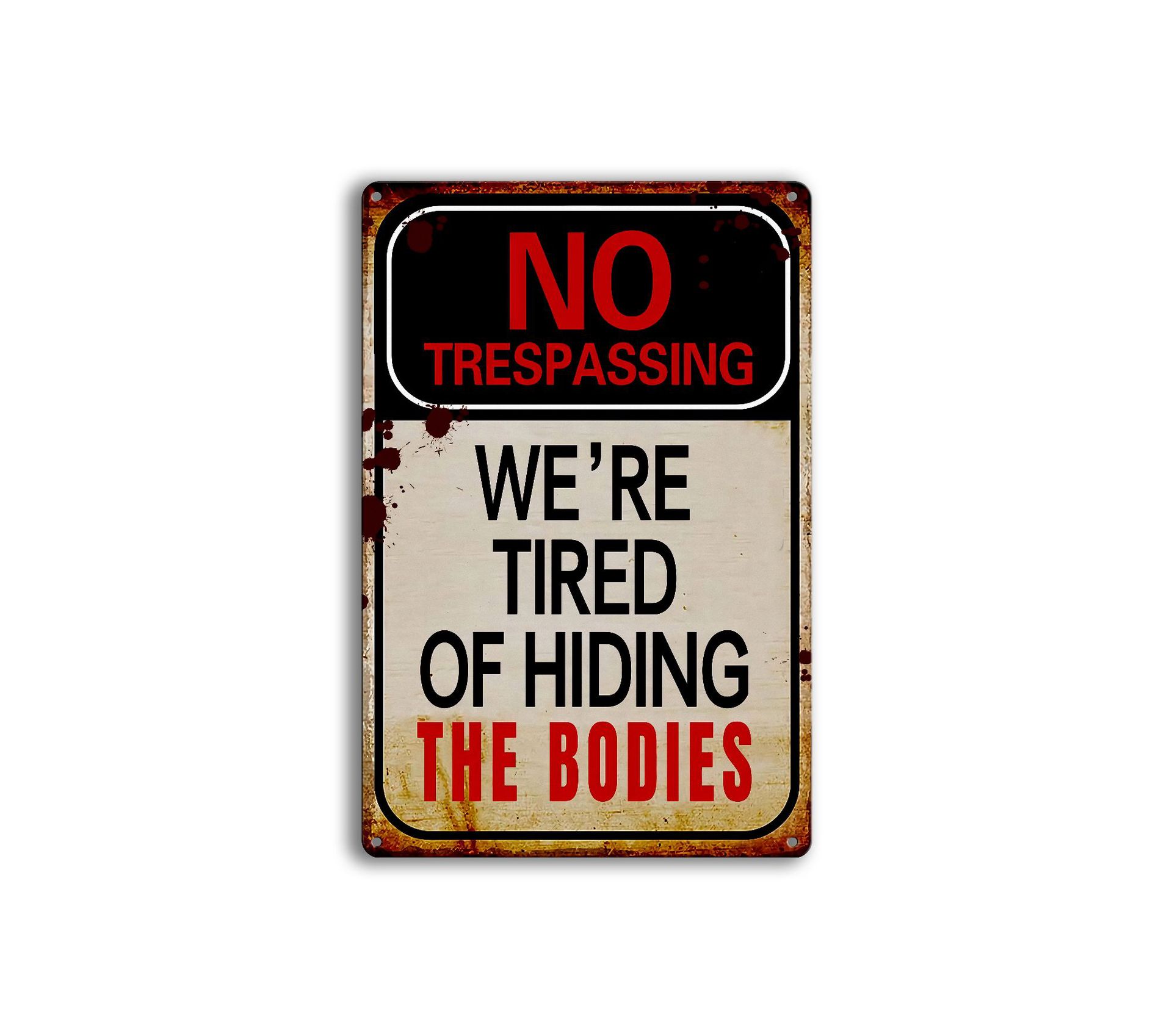 Customized Vintage Warning Metal Tin Signs Movie Gasoline Beer Wall Decor for Home Bars Garage Cafe Club Man Cave Pubs Retro Tin Sign YFA2064
