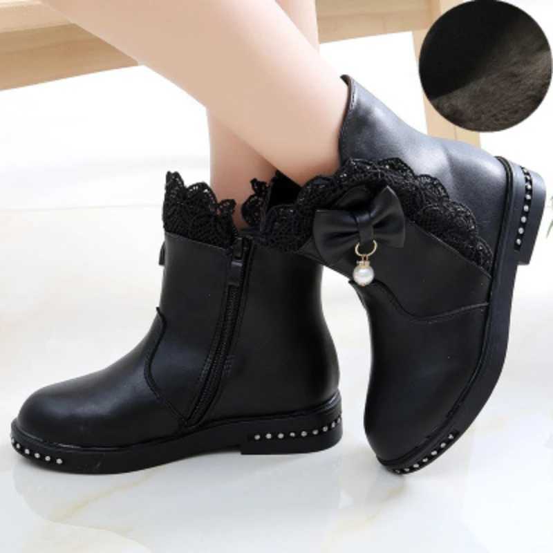 Childrens boots plush baby shoes princess shoes winter shoes girls foot boots platform boots childrens shoes rubber boots Botas M241102