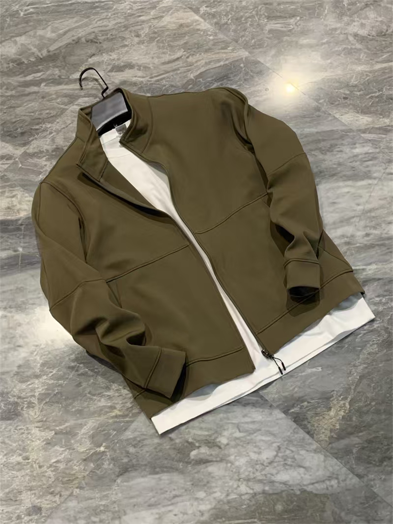 Washed Mitonge Fabric New Woven Knitted Men's Jacket Jacket Jacket in Autumn