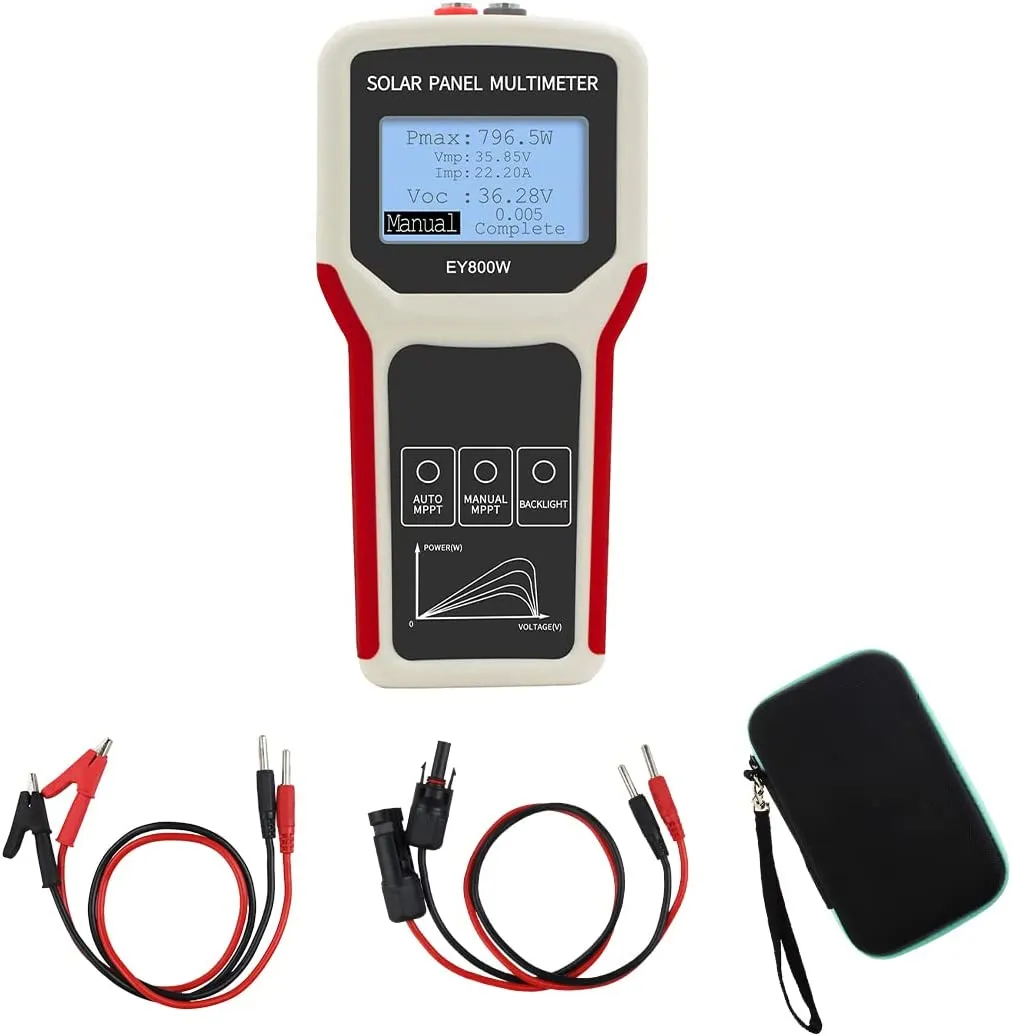 FrogBro 2025 Solar Panel Tester EL400B/ EY800W Photovoltaic Multimeter Smart MPPT Open new Circuit Voltage Troubleshooting Utility Tool