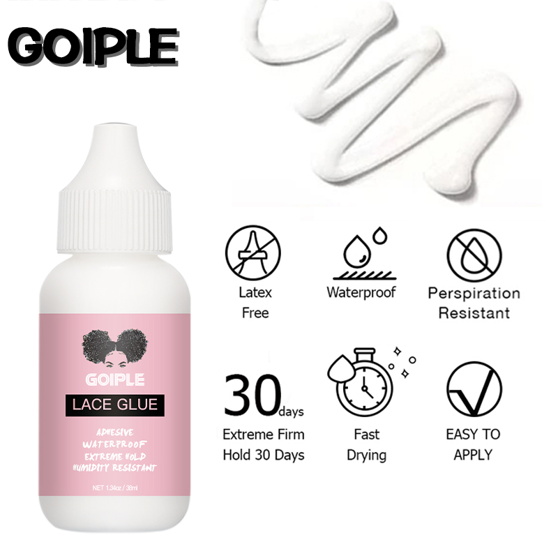GOIPLE Edge Control Gel Black Women Frizz Fixed Wax Stick Lace Front Wig Glue Waterproof Bond Adhesive Remover Hair Styling Kit