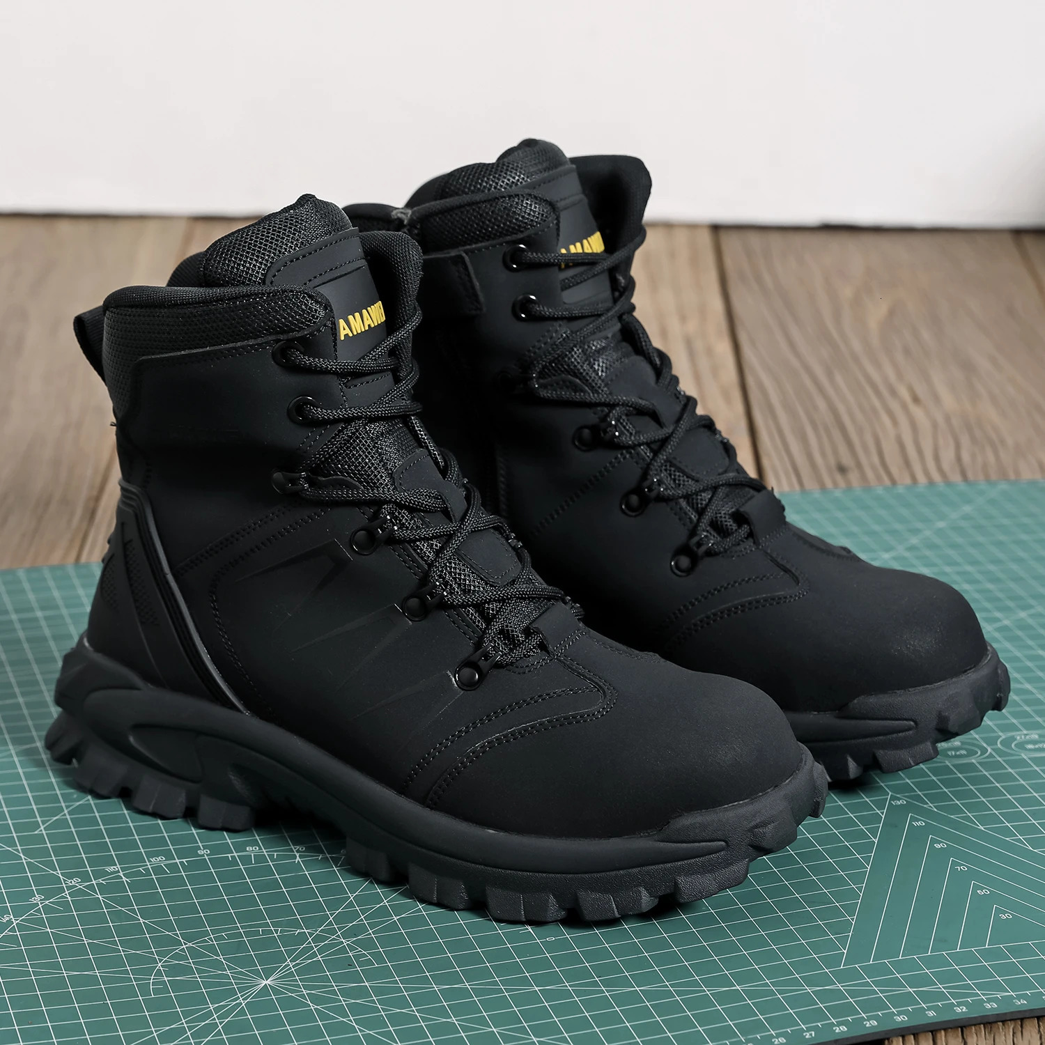 Mens waterproof safety work shoes steel toe comfortable boots mens shoes detachable construction work shoes 241031