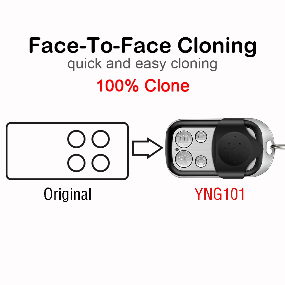 For TOP 432 NA EE EV M 2025 A S 434NA new 434EE 434EV 434M 434A Garage Remote Control 433.92MHz Fixed Code TAM432SA T432 T434 TWIN 2 4