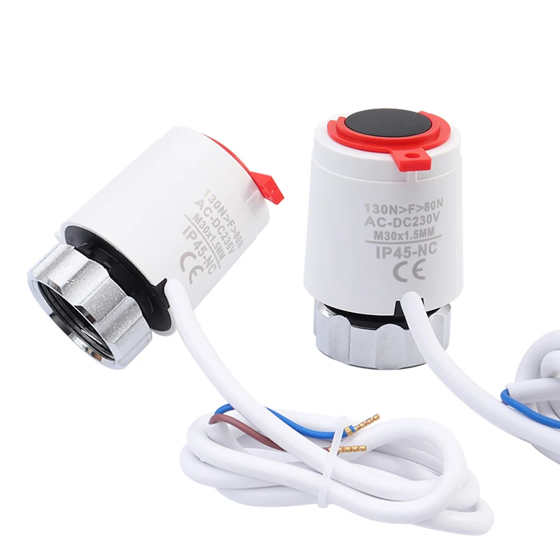 1/5/10 Pieces 230V Normally Closed NC new M30*1.5mm Electric Thermal Actuator for Underfloor 2025 Heating TRV Thermostatic Radiator Vae