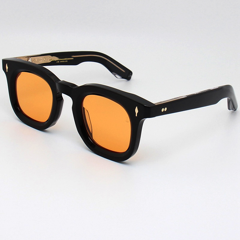 Devaux 43-27 Acetate Sunglasses Designer Handmade TOP Quality High Round Glasses Thick Retro Vintage Steampunk for Men Women Optical Handcrafted in Ja