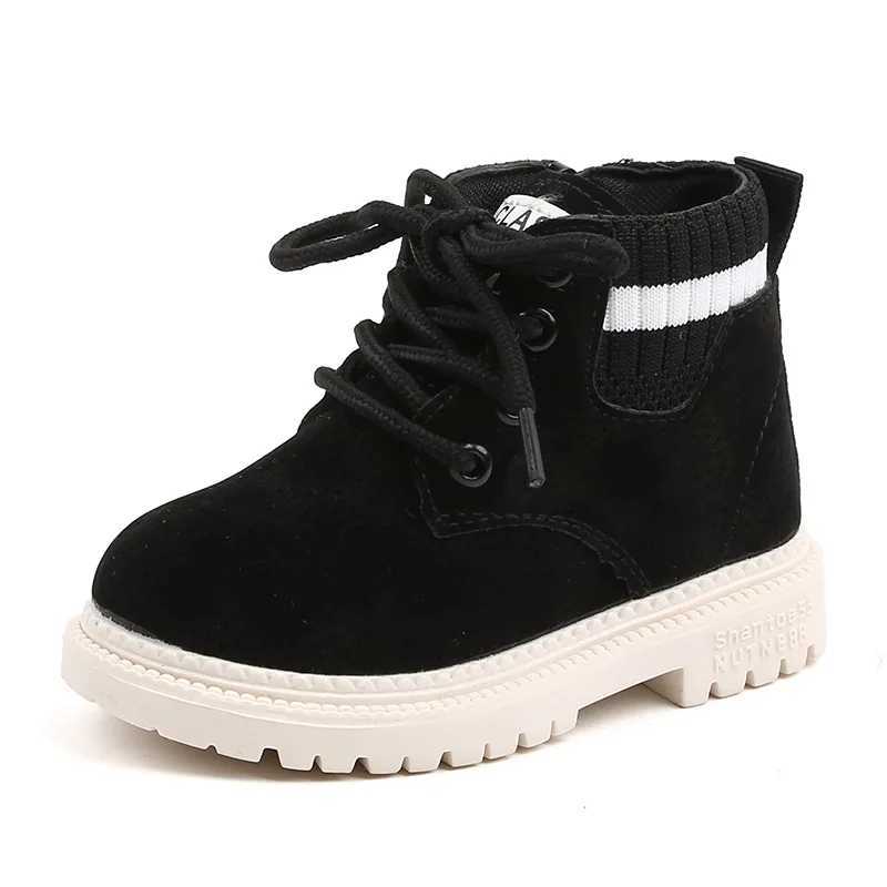 High Quality Childrens ankle boots suitable for children toddlers snow boots retro warm cotton short boots boys girls fashionable winter boots zippers