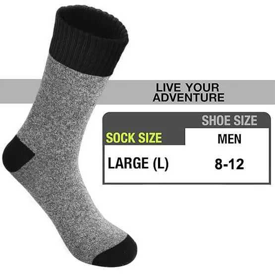 APILEN 5 Pairs Winter Men Business New Classical Thermal Warm Thickened Retro Snow Casual LX241102