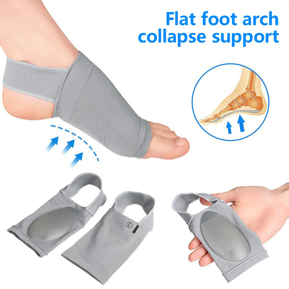 1pair Arch Support Sleeve Plantar Fasciitis Heel Spurs Strap Elastic new Gel Pad Arch Socks Insole Flat Foot Pain 2025 Relief Sleeve Sock