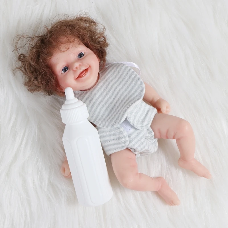 New Realistic Newborn Baby Dolls Mini Small Baby Silicone Full Body
