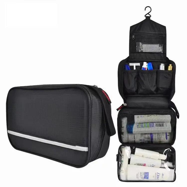 Mens Large Waterproof Makeup Bag Mens Travel Beauty Makeup Organizer Large Accessories Makeup Bag 241031