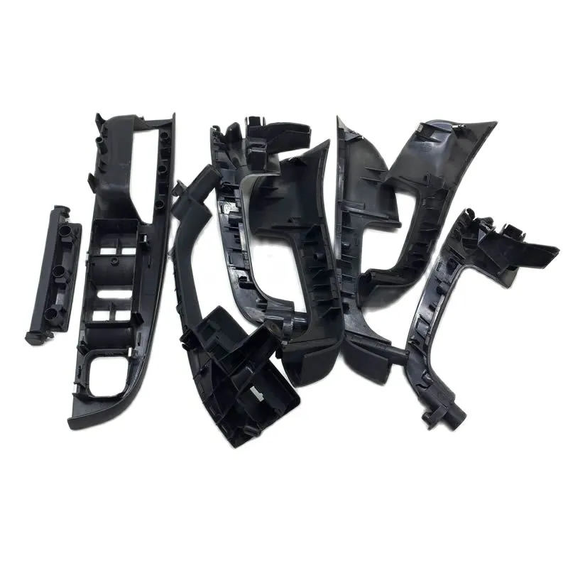 Black Color Interior Door Handle Grab Cover Set For VW Golf 5 GTi MK5 Jetta MK5