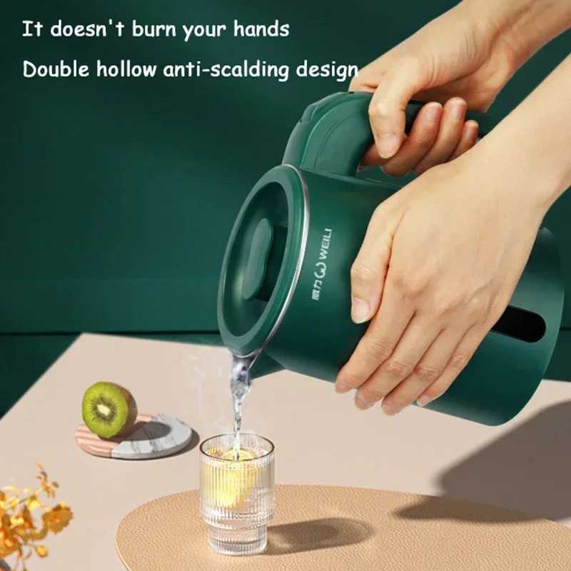 1.0L mini electric kettle small capacity 304 stainless steel teapot hotel dormitory kettle portable travel glass kettle 220V Y241102