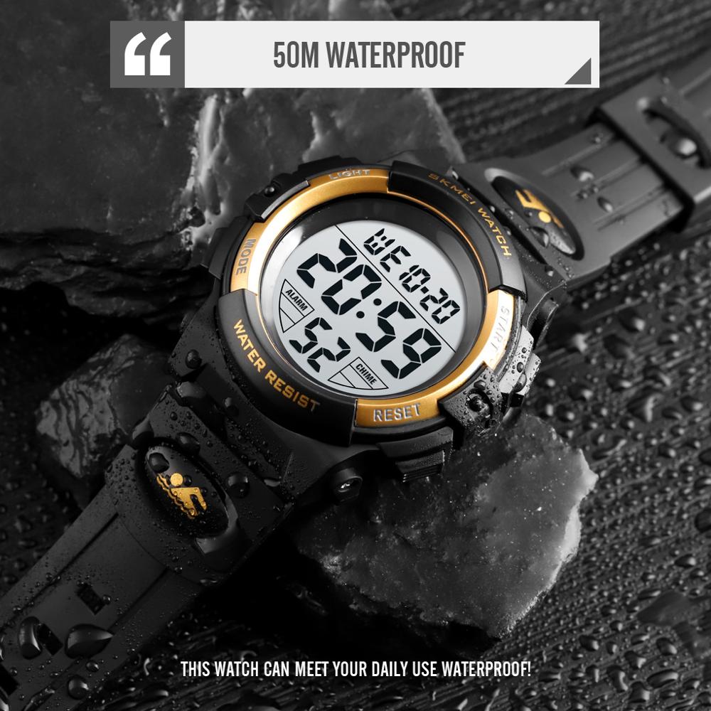 SKMEI Children LED Electronic Digital 2025 Watch Chronograph Clock Sport Watches 5Bar Waterproof Kids Wristwatches For new Boys Girls