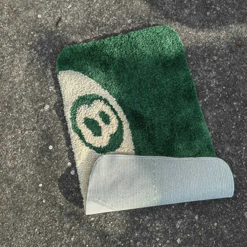 Green 8 Ball Doormat Carpet Tufted Rectangle Non-slip Bath Mat Soft Plush Fullfy Rug Home Decor Living Room Bedroom Floor MatXJ241101 - view 5