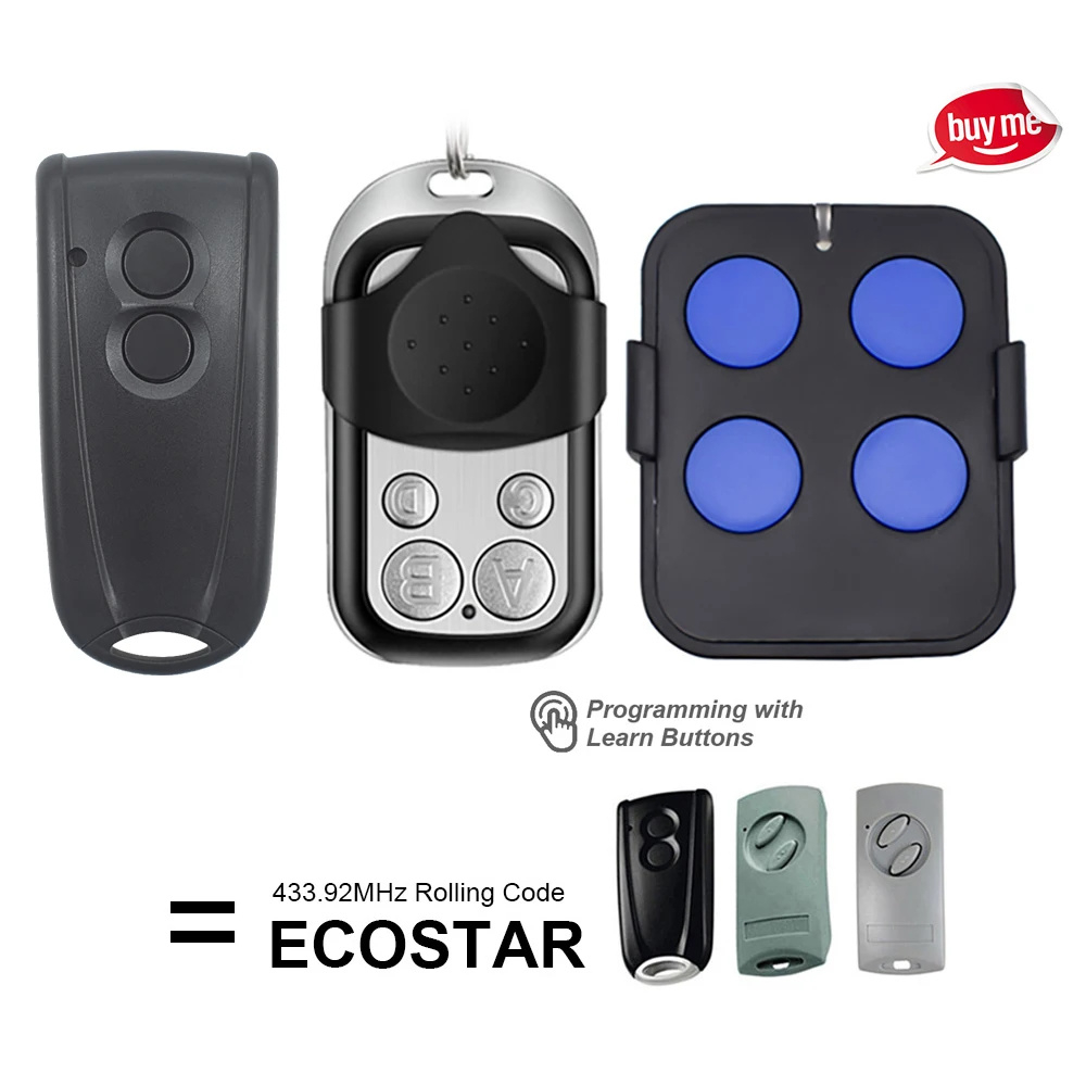 HORMANN ECOSTAR RSC2-433 RSE2-433 Garage Gate Remote new Control ECOSTAR Gate Controller 433.92mhz 2025 Rolling Code Transmitter