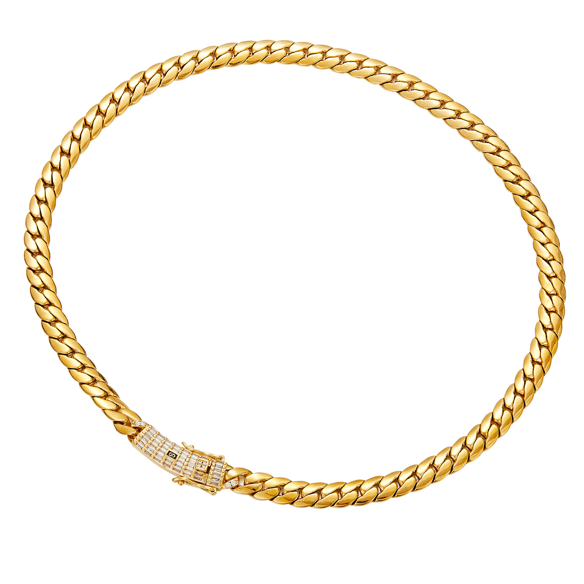 10mm Stainless Steel 18k Gold Plated Miami Snake Cuban Chain Necklace Jewelry
