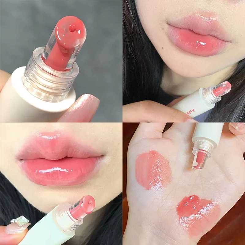 Gel Gloss Coloring Liquid lipstick Crystal Gloss Moisturizing Stickless lipstick Oil Cosmetic Jelly lipstick W241101
